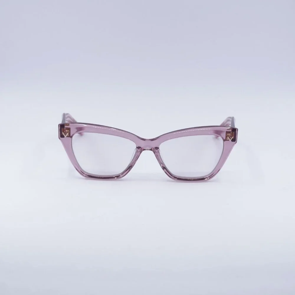 Exclusive Sale! Valentino V-TALE VLX-140C Eyeglasses Transparent Pink 53mm